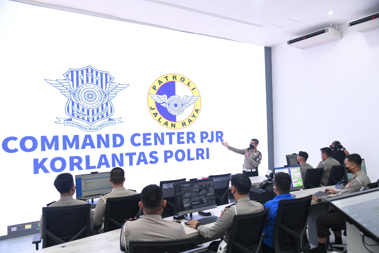 Jaga Keamanan dan Ketertiban di Tol, Korlantas Operasikan Command Center