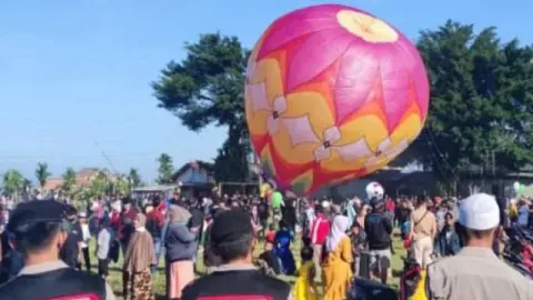Cegah Bahaya, Empat Kegiatan Festival Balon Udara di Wonosobo Diamankan Polisi